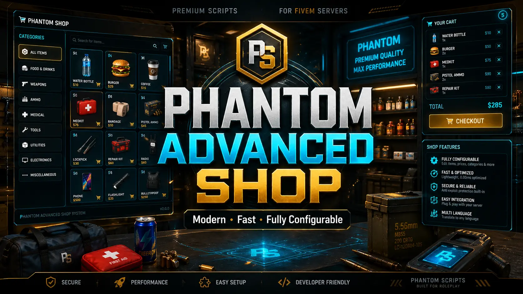 Phantom Advanced Shop System